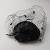Women's Fascinators Feather Hat for Party Decoration AJEW-WH0650-72-1