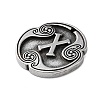 Rune Letters Alloy Pendants PALLOY-S193-01AS-07-2