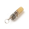 Natural Jade Pendants PALLOY-JF01575-06-5
