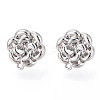 Alloy Stud Earring Findings PALLOY-N150-80P-2