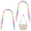 Rainbow Color Acrylic Curb Chain Bag Strap FIND-WH0143-47A-2