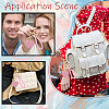 2Pcs 2 Styles PU Leather and Alloy Rhinestone Braided Keychain & Pendant Decorations KEYC-CN0001-11B-4