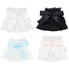 4 Pairs 4 Color Cute Bowknot Polyester Stretch Oversleeves AJEW-GA0006-16-1