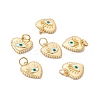Rack Plating Brass Enamel Charms KK-C247-05G-4
