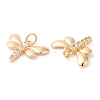 Brass with Cubic Zirconia Pendants KK-G468-52G-2