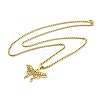 304 Stainless Steel Necklaces NJEW-Q338-03G-2