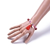 (Jewelry Parties Factory Sale)Tassels Charm Stretch Bracelets BJEW-JB05080-02-4