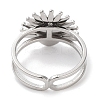 Ion Plating(IP) 304 Stainless Steel Ring RJEW-B059-01P-02-3