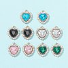 10Pcs 5 Color Acrylic Rhinestone Pendants FIND-FS0001-40-1