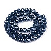 Electroplate Glass Beads Strands EGLA-A044-T8mm-A12-2
