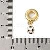 Rack Plating Brass Enamel European Dangle Charms KK-P279-50A-G-3