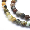 Natural Agate Beads G-J371-12-6mm-3