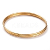 3Pcs Women's Simple Fashion PVD Vacuum Plating 201 Stainless Steel Stackable Bangles BJEW-O182-11G-1-1
