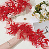 2Pcs Chemical Fiber Iron Acrylic Embroidery Lace Collar DIY-ME0001-89B-3