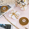 2 Rolls Cloth Star Lace Trims STIC-GF0001-37B-3