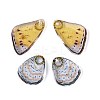 Transparent Epoxy Resin Butterfly Wing Pendants RESI-N045-06C-2