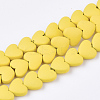 Spray Painted Non-magnetic Synthetic Hematite Beads Strands G-T116-05-24-1