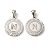304 Stainless Steel Pendants STAS-I204-N-P-1