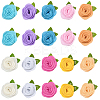 40Pcs 10 Colors Flower Non-Woven Accessories DIY-CY0001-73A-1