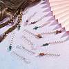 6 Sets 5 Styles Natural Tiger Eye & Rose Quartz & Amethyst FIND-NB0002-61-5