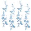 4Pcs Polyester Embroidered Sew on/Iron on Collar Decoration DIY-GF0006-08A-1