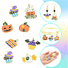 35Pcs 7 Styles Halloween Alloy Enamel Pendant ENAM-CJ0003-98-8