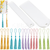 DIY Bookmark Making Kits. with Transparent Acrylic & Polyester Tassel Decoration DIY-SP0001-92D-1
