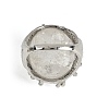 Nuggets Natural Quartz Crystal Finger Rings RJEW-P128-08P-B-3