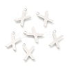 Non-Tarnish 201 Stainless Steel Charms STAS-C021-06P-X-1