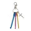 Aluminum Crochet Hooks & Alloy Pendant Decorations KEYC-JKC01417-3