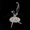 Christmas Transparent Acrylic Ballet Big Pendant Decorations LS-HJEW-F017-04-1