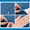 100Pcs 2 Colors PVD Vacuum Plating 304 Stainless Steel Cup Pearl Peg Bails Pin Pendants STAS-ME0002-97-3