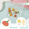 11Pcs 11 Styles Vegetables 304 Stainless Steel Enamel Charms STAS-TA0005-46-5