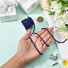 5 Yards Rhinestone Synthetic Rubber Cords OCOR-SP0001-33D-3