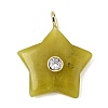 Natural Lemon Jade Pendants X-G-Z157-01G-06-1