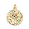 Brass Micro Pave Cubic Zirconia Pendants KK-A161-17G-2