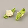 Polyester Rose Ornaments DIY-WH0308-242J-1