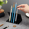 Letter V Shaped Acrylic Pencil & Makeup Brush Holder AJEW-WH0314-480-3