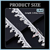 2Yards Polyester with Plastic Pearl Beaded Trim for DIY Sewing Craft OCOR-PH0036-53A-2