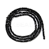 Natural Black Spinel Beads Strands X-G-P553-F08-01-2