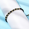 Polyester Cord Braided Bead Bracelets for Women BJEW-L698-03G-01-1