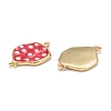 Brass Enamel Normal Links KK-A155-17G-3