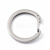 Non-Tarnish 304 Stainless Steel Push Gate Snap Key Clasps LS-STAS-B022-01P-01-3
