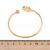 304 Stainless Steel Cuff Bangles for Women BJEW-C111-02G-3