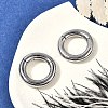 Round Ring 316 Surgical Stainless Steel Hoop Nose Rings EJEW-G416-19D-AS-2