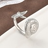 304 Stainless Steel Open Cuff Rings for Women RJEW-A079-03B-P-2