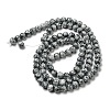 Opaque Spray Painted Glass Beads Strands GLAA-XCP0001-29-3