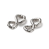304 Stainless Steel Textured Infinity Linking Rings STAS-R164-03P-01-2