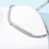 304 Stainless Steel Rhinestone Cup Chain Bracelets BJEW-G753-02P-03-3