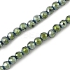 Electroplate Synthetic Magnetic Hematite Beads Strands G-A263-B01-02B-1